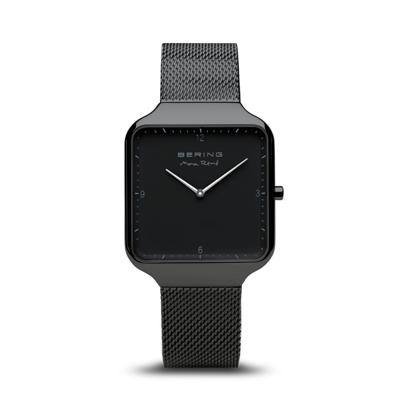 Max René 15836-123 Mat Zwart Horloge