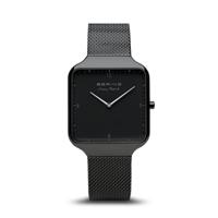 Max René 15836-123 Mat Zwart Horloge - thumbnail