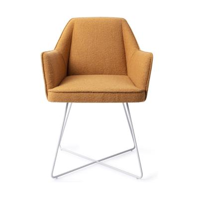 Jesper Home Eetkamerstoel 'Tome' Cross White, kleur Masai Giraffe