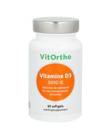 VitOrtho Vitamine D3 3000 IE Softgels 60st - thumbnail