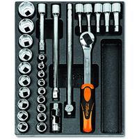 Beta Harde voorgevormde inzetbakken met assortiment gereedschap T80 - 024240080 - thumbnail