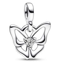 Pandora Me 792690C01 Hangbedel Butterfly zilver-zirconia wit - thumbnail