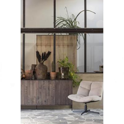 WOOOD Draaifauteuil 'Vinny' Bouclé, kleur Zand WOOOD Draaifauteuil 'Vinny' Bouclé, kleur Zand