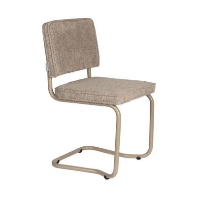 Zuiver Eetkamerstoel 'Ridge' Kink, Bouclé, kleur Beige
