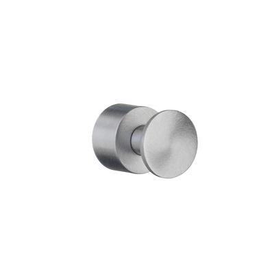 Smedbo House Handdoekhouder - 1.9x1.9x2.5cm - zelfklevend / boren - Massief messing - 2 stuks - Mat chroom RS3455