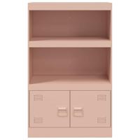 Dressoir 67x39x107 cm staal roze - thumbnail