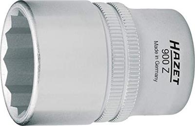 HAZET Dopsleutel 900Z-33 · 1/2 inch (12,5 mm) vierkant hol · Buitentwaalfkant tractieprofiel · SW 33 mm