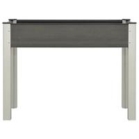 VidaXL Plantenbak verhoogd 100x40x75 cm hkc grijs - thumbnail