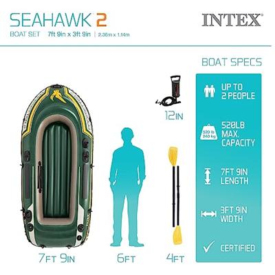 Intex Seahawk 2-Persoons Boot Set