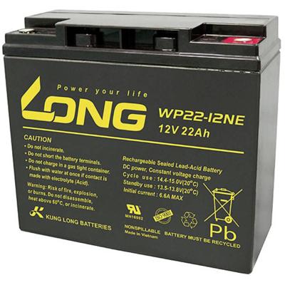Long WP22-12NE Loodaccu 12 V 22 Ah Loodvlies (AGM) (b x h x d) 181 x 167 x 76 mm M5-schroefaansluiting Cyclusbestendig, Geringe zelfontlading, Onderhoudsvrij Long WP22-12NE Loodaccu 12 V 22 Ah Loodvlies (AGM) (b x h x d) 181 x 167 x 76 mm M5-schroefaansluiting Cyclusbestendig, Geringe zelfontlading, Onderhoudsvrij