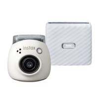 Fujifilm INSTAX PAL digital camera, Milky White + printer Link WIDE, Ash White - thumbnail