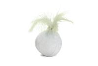 Beeztees K & BZ Pluche dieren voor katten, pluche kattenbal + veer RIZ speelgoed, kat munt, 5 cm - thumbnail