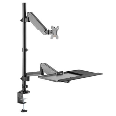 My Wall HL63L Monitor-tafelbeugel 1 stuks 43,2 cm (17) - 81,3 cm (32) Zwart In hoogte verstelbaar, Kantelbaar, Zwenkbaar, Toetsenbordhouder My Wall HL63L Monitor-tafelbeugel 1 stuks 43,2 cm (17) - 81,3 cm (32) Zwart In hoogte verstelbaar, Kantelbaar, Zwenkbaar, Toetsenbordhouder