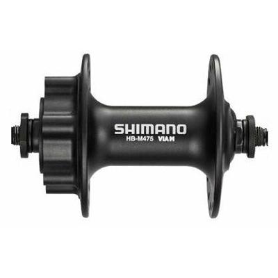 Kgs Shimano hb-m475 voornaaf schijfrem 6 gaats uitval 32 gaats mat zwart