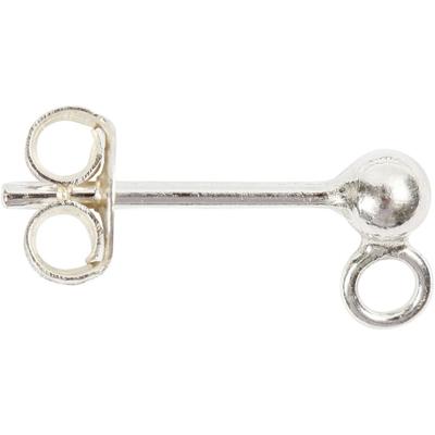 Creativ Company Oorsteker, l: 13 mm, zilver, 10 stuk/ 1 doos