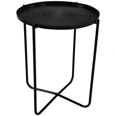 El Hierro bijzettafel zwart 50 cm