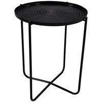 El Hierro bijzettafel zwart 50 cm - thumbnail