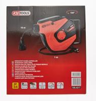 KS Tools 150.4217 Kabelafroller 15 m Zwart Randaarde stekker - thumbnail