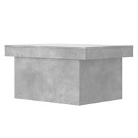 Salontafel 80x55x40 cm bewerkt hout betongrijs - thumbnail