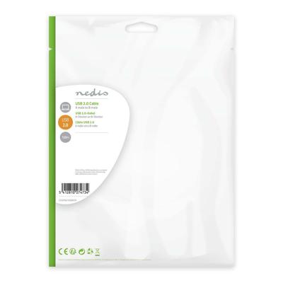 USB 2.0-Kabel | A Male - B Male | 1,0 m | Zwart