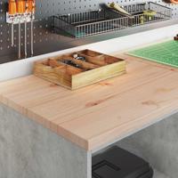 Garagekast 60x51x85 cm massief grenenhout betongrijs - thumbnail