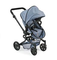 Bayer Chic Poppenwagen mika combi (jeans blauw) - thumbnail