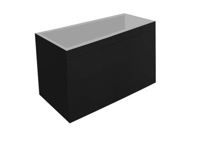 Onderkast Best Design Beauty Greeploos 100 cm Mat Zwart Onderkast Best Design Beauty Greeploos 100 cm Mat Zwart