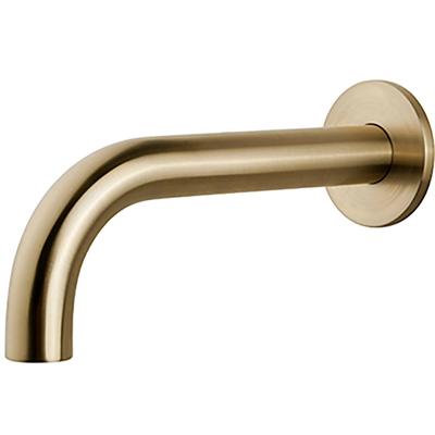 Wiesbaden Baduitloop - Rond - 25cm - 1/2inch - Geborsteld Messing