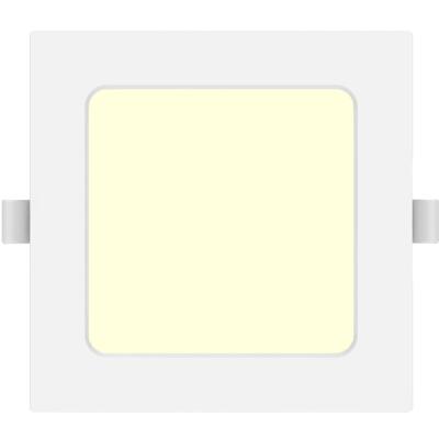 LED Downlight Pro Vierkant Inbouw 6W Warm Wit 3000K Mat Wit Kunststof