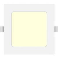LED Downlight Pro Vierkant Inbouw 6W Warm Wit 3000K Mat Wit Kunststof - thumbnail