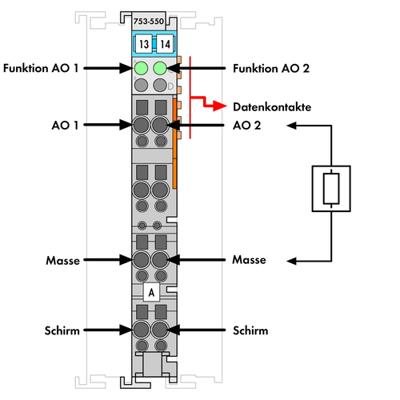 WAGO 753-550 PLC-uitgangskaart 753-550 1 stuk(s)