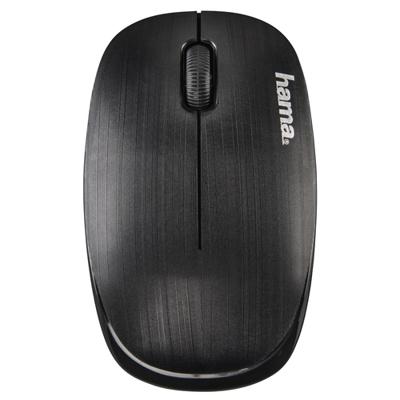 Hama MW-110 Muis Radiografisch Optisch Zwart 3 Toetsen 1000 dpi
