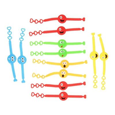 LG-Imports armband lachgezicht kleur, set van 12st. LG-Imports armband lachgezicht kleur, set van 12st.