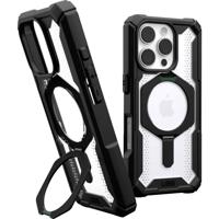 Urban Armor Gear Plasma XTE MagSafe Kickstand Case Backcover Apple iPhone 16 Pro Zwart, Transparant MagSafe compatible - thumbnail