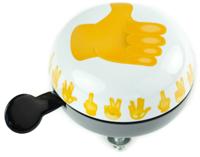 Widek ding dong bel groot duim emoticons op kaart - thumbnail