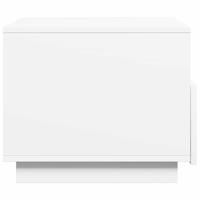 Salontafel met LED-verlichting 50x49x40 cm wit - thumbnail