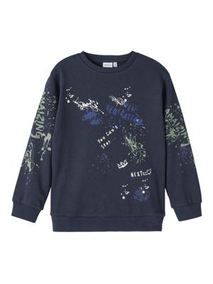 Name it winter sweater jongens - blauw - NkmPbambo