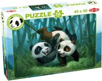 Tactic legpuzzel Panda Stars Playtime junior 56 stukjes - thumbnail