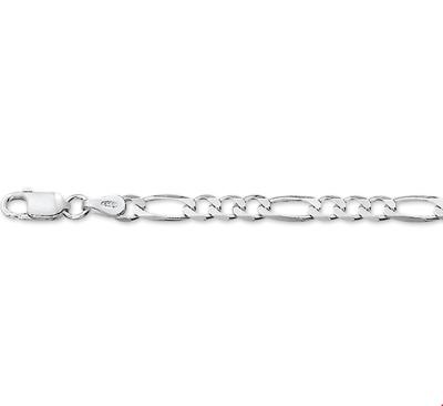 TFT Armband Zilver Figaro 4,0 mm 19 cm