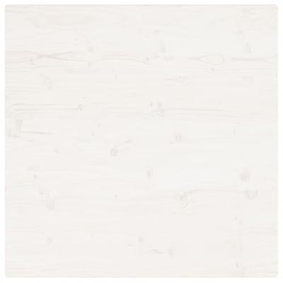 Tafelblad vierkant 90x90x2,5 cm massief grenenhout wit