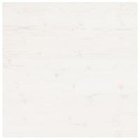 Tafelblad vierkant 90x90x2,5 cm massief grenenhout wit - thumbnail