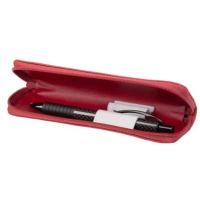 Juscha JU-2733 Pennenetui Alassio Van Polyester En Katoen. Rood 17x5x2cm