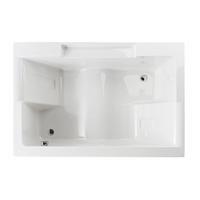 Ligbad Sanindusa Twospace 180x120 cm Tweepersoons Glans Wit Sanindusa - thumbnail