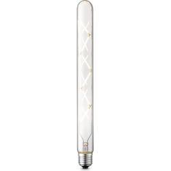 Edison Vintage LED lamp E27 LED filament lichtbron, Spiraal, Tube 3/3/30cm, Helder, Retro LED lamp Dimbaar, 5W 550lm 3000K, warm wit licht, geschikt voor E27 fitting