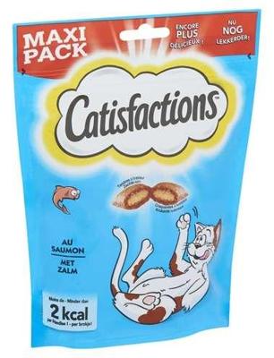 Catisfactions met zalm kattensnack maxi pack 2 x 180 g