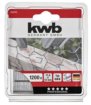 Nieten type 053/353 staaldraad 12 mm 1200 st. KWB - Kwb