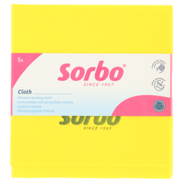 Sorbo nettes geel 38x38cm 5 stuks