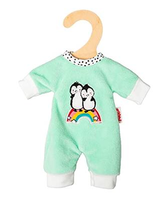 Heless Velours poppenrompertje pinguin, 20-25 cm