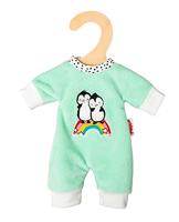 Heless Velours poppenrompertje pinguin, 20-25 cm - thumbnail