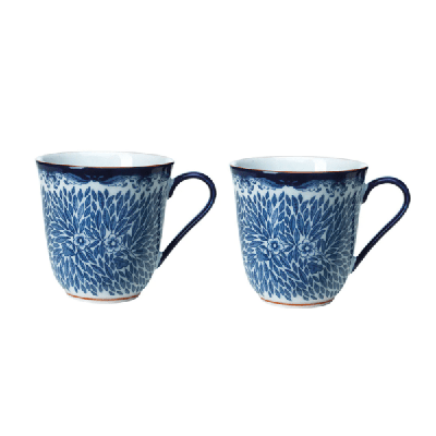 RORSTRAND - Ostindia Floris - Beker 0,30l set/2 RORSTRAND - Ostindia Floris - Beker 0,30l set/2